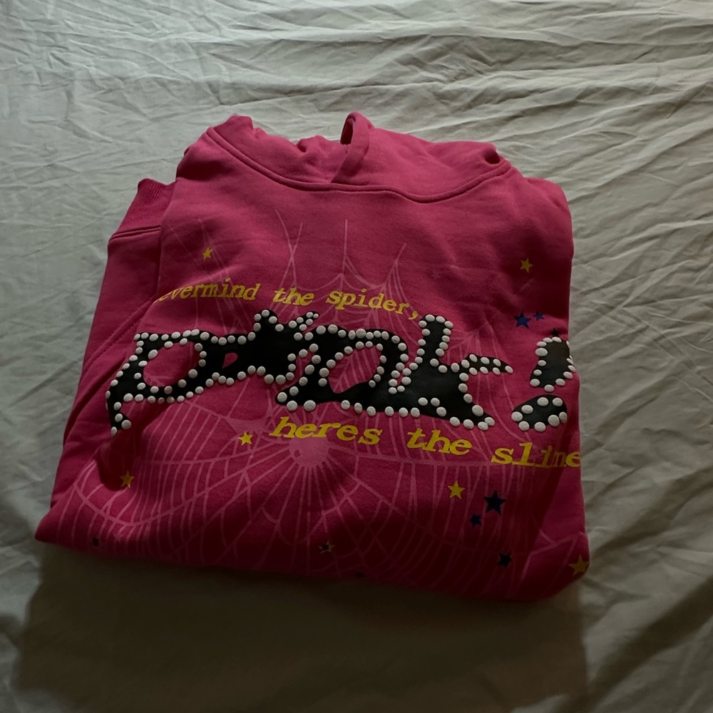 Pink Spider hoodie size small